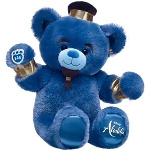 Disney Aladdin Blue Plush Bear with Gold Accents